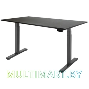 Стол для работы стоя ErgoSmart Ergo Desk Pro 1380x800x18 мм (дуб мореный/черный)